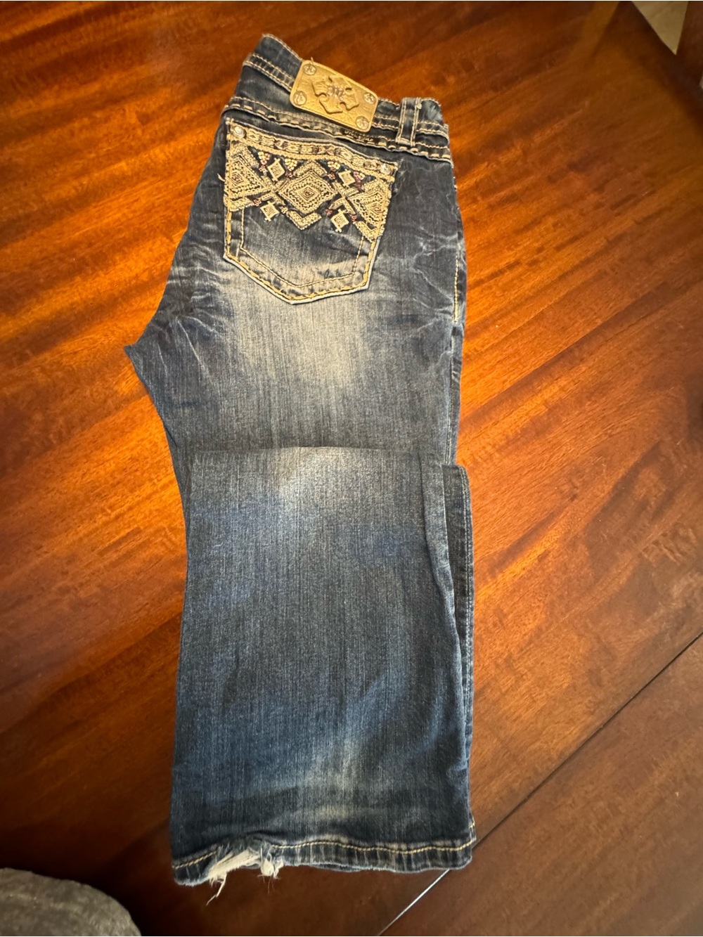 Miss Me Embroidered Dark Blue Women’s Jeans